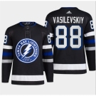 Men Tampa Bay Lightning #88 Andrei Vasilevskiy Black Alternate Premier Breakaway Stitched Jersey