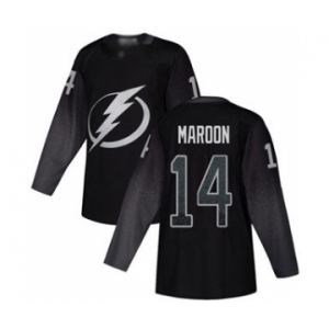 Men's Lightning #14 Pat Maroon Black Alternate Authentic Stitched Hockey Jersey