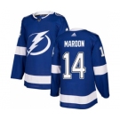 Men's Lightning #14 Pat Maroon Blue Home Authentic Stitched Hockey Jersey