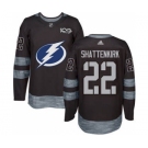 Men's Lightning #22 Kevin Shattenkirk Black 1917-2017 100th Anniversary Stitched Hockey Jersey