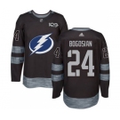 Men's Lightning #24 Zach Bogosian Black 1917-2017 100th Anniversary Stitched Hockey Jersey