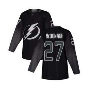 Men's Lightning #27 Ryan McDonagh Black Alternate Authentic Stitched Hockey Jersey