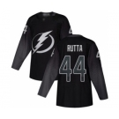 Men's Lightning #44 Jan Rutta Black Alternate Authentic Stitched Hockey Jersey