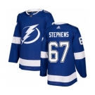 Men's Lightning #67 Mitchell Stephens Blue Home Authentic Stitched Hockey Jersey