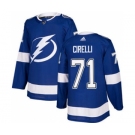 Men's Lightning #71 Anthony Cirelli Blue Home Authentic Stitched Hockey Jersey