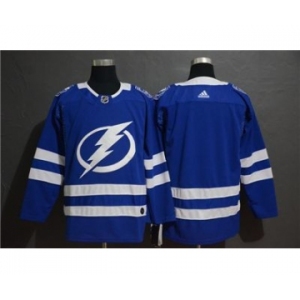 Men's Lightning Blank Blue Stitched Hockey Hockey Jersey