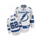 Men's Reebok Tampa Bay Lightning #62 Andrej Sustr Authentic White Away NHL Jersey