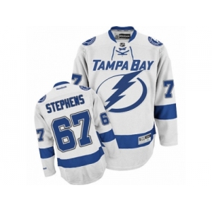 Men's Reebok Tampa Bay Lightning #67 Mitchell Stephens Authentic White Away NHL Jersey