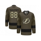 Men's Reebok Tampa Bay Lightning #88 Andrei Vasilevskiy Authentic Green Salute to Service NHL Jersey