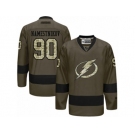 Men's Reebok Tampa Bay Lightning #90 Vladislav Namestnikov Authentic Green Salute to Service NHL Jersey