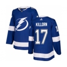 Men's Tampa Bay Lightning #17 Alex Killorn Blue Home Stitched Hockey Jersey