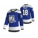 Men's Tampa Bay Lightning #18 Ondrej Palat Blue 2020-21 Reverse Retro Alternate Hockey Jersey