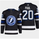 Men's Tampa Bay Lightning #20 Nicholas Paul Black 2024 Stadium Series Stitched Jersey