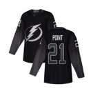 Men's Tampa Bay Lightning #21 Brayden Point Black Alternate Stitched Hockey Jersey