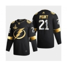 Men's Tampa Bay Lightning #21 Brayden Point Black Golden Edition Limited Stitched Hockey Jersey