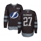 Men's Tampa Bay Lightning #27 Ryan McDonagh Black 1917-2017 100th Anniversary Stitched Hockey Jersey