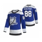 Men's Tampa Bay Lightning #88 Andrei Vasilevskiy Blue 2020-21 Reverse Retro Alternate Hockey Jersey