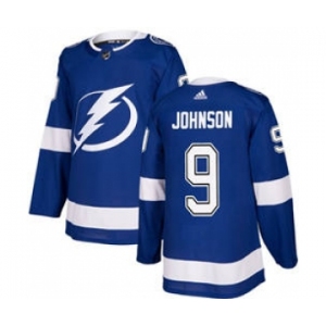 Men's Tampa Bay Lightning #9 Tyler Johnson Blue Home Stitched Hockey Jersey