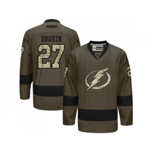 Tampa Bay Lightning #27 Jonathan Drouin Green Salute to Service Stitched NHL Jersey