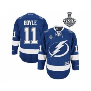 nhl jerseys tampa bay lightning #11 boyle blue[2015 stanley cup]