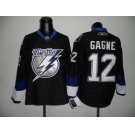 nhl jerseys tampa bay lightning #12 gagne black