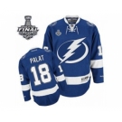 nhl jerseys tampa bay lightning #18 palat blue[2015 stanley cup]