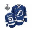 nhl jerseys tampa bay lightning #51 filppula blue[2015 stanley cup]