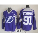 nhl jerseys tampa bay lightning #91 Steven Stamkos purple