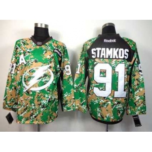 nhl jerseys tampa bay lightning #91 stamkos camo[patch A]