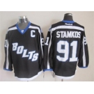 nhl jerseys tampa bay lightning #91 steven stamkos black