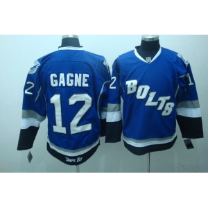 nhl tampa bay lightning #12 gagne blue(bolts