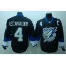 nhl tampa bay lightning #4 vincent lecavalier black