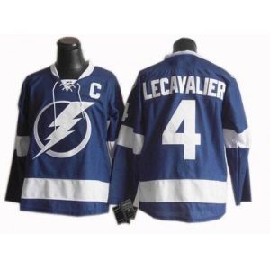 nhl tampa bay lightning #4 vincent lecavalier blue