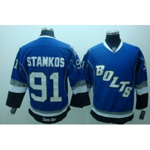 nhl tampa bay lightning #91 stamkos blue(bolts)