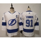 Lightning #91 Steven Stamkos White Women Adidas Jersey