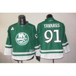 youth nhl jerseys new york islanders #91 john tavares green