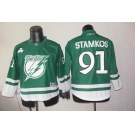 youth nhl jerseys tampa bay lightning #91 stamkos green