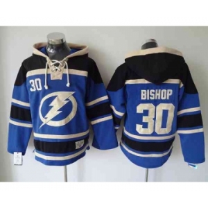 nhl jerseys tampa bay lightning #30 bishop blue-black[pullover hooded sweatshirt]