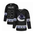 Adidas Vancouver Canucks #19 Markus Naslund Authentic Black Team Logo Fashion NHL Jersey