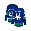 Adidas Vancouver Canucks #44 Todd Bertuzzi Blue Home Authentic Stitched NHL Jersey