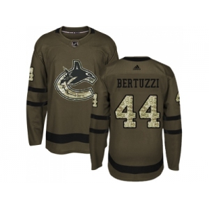 Adidas Vancouver Canucks #44 Todd Bertuzzi Green Salute to Service Stitched NHL Jersey