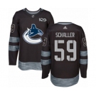 Adidas Vancouver Canucks #59 Tim Schaller Authentic Black 1917-2017 100th Anniversary NHL Jersey