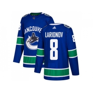 Adidas Vancouver Canucks #8 Igor Larionov Blue Home Authentic Stitched NHL Jersey