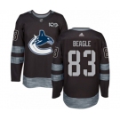 Adidas Vancouver Canucks #83 Jay Beagle Authentic Black 1917-2017 100th Anniversary NHL Jersey