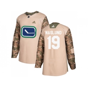 Men Adidas Vancouver Canucks #19 Markus Naslund Camo Authentic 2017 Veterans Day Stitched NHL Jersey