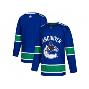 Men Adidas Vancouver Canucks Blank Blue Home Authentic Stitched NHL Jersey