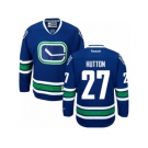 Men's Reebok Vancouver Canucks #27 Ben Hutton Authentic Royal Blue Third NHL Jersey