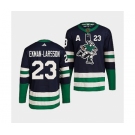 Men's Vancouver Canucks #23 Oliver Ekman-Larsson Navy 2022 Reverse Retro Stitched Jersey