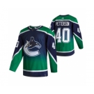 Men's Vancouver Canucks #40 Elias Pettersson Green 2020-21 Reverse Retro Alternate Hockey Jersey