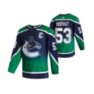 Men's Vancouver Canucks #53 Bo Horvat Green 2020-21 Reverse Retro Alternate Hockey Jersey